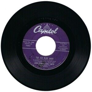 Louis Prima & Keely Smith 45 RPM - That Old Black Magic / You Are My Love VG '58